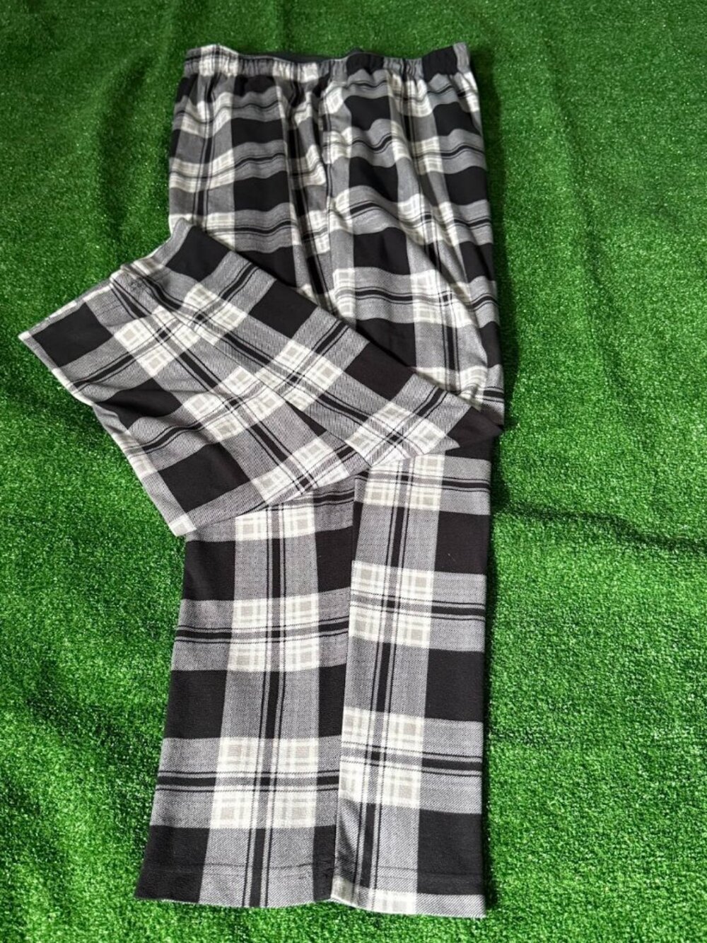 Nautica Black & White Soft Fleece Pockets Loungewear Pajama Lounge Pants Size XL